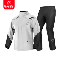 2024 New Motorcycle Raincoat Jacket Men Windproof Zipper Rain Coat Waterproof Motorcyclist Women Raincoat with Shoe Cover M-3XL