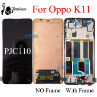 AMOLED / TFT Black 6.7 Inch For Oppo K11 PJC110 LCD Display Screen Touch Digitizer Panel Assembly Replacement / With Frame