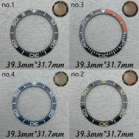 39.3mm*31.7mm Watch Bezel Bevel Surface Ceramic Inserts Diver's Watch Replacement Parts Watch Accessories Watch Repair Parts