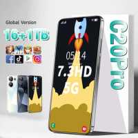Global C20 Pro Gaming Phone 6.8'' HD+ Android 13 16GB+1TB 8000mAh Face unlock Fingerprint unlocking Edition 5G mobile phones