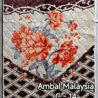 Ambal Malaysia UKURAN 190X230 Selimut Motif Bunga Warna Cerah C = 14