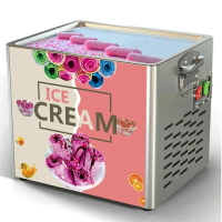 新款方速煎冰淇淋捲機商業大鍋炸酸奶製作機捲起油炸冰淇淋機 110v / 220V