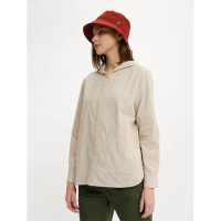 【AIGLE】女 快乾條紋兜帽外套AG-4P261A150(女外套 女快乾外套 連帽外套)