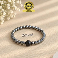 Gelang Aesthetic Tasbih Batu Alam Badar Besi Untuk Wanita Pria Asli Original