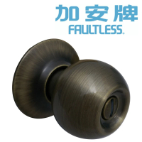 【加安牌】C3810 門鎖 喇叭鎖 浴廁鎖(青古銅 裝置距離60mm 適用門厚30-45mm)