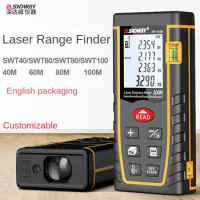 SNDWAY SW-T40 Digital 40M Laser Rangefinder Handheld Distance Meter Trena Laser Range Finder Area/Volume/Distance Measure Tool