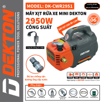 Máy Rửa Xe 2950W Chạy Bằng Điện Có Chống Giật Hãng Dekton Mã DK-CWR2951 - MÁY XÂY DỰNG HỒNG NHIÊN - 
