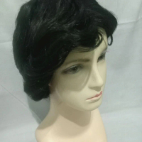 Wig Mulet Pendek Hitam Berkilau dengan Desain Elegan dan Kualitas Tinggi