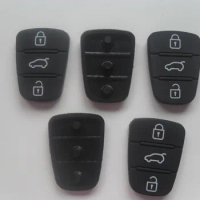 50PCS 3 Buttons Rubber Pad For Hyundai I10 I20 I30 IX35 Kia Sportage Cerato Rio Flip Key Protective