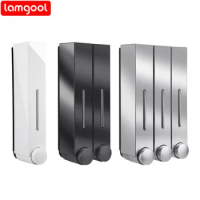 Lamgool 420ML Soap Dispenser Wall Mounted Shower Soap Dispenser Shower Gel Detergent Dispenser for Bathroom Accessories DropShip