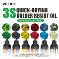 RELIFE RL-UVH902 10CC 3S Nano Solder Mask for Mobile Phone Repair Jumping Wire UV Quick Dry Curing Welding Paste Flux Oil