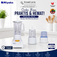 Miyako Blender BL 102 PL / BL102PL / BL-102PL [Garansi Resmi] Putih