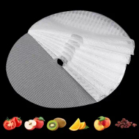 (10pcs) Round Silicone Dehydrator Sheets,Premium Non Stick Silicone Mesh for Fruit Dehydrator, Dehydrator Tray Liner Round 13"