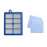 Washable 1PCS dust Hepa Filter H12 H13+2PCS Motor cotton filter for Philips Electrolux AEG Vacuum Cleaner replacement parts