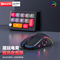 Small Keyboard with Knob Real Mechanical RGB Hot Plug Macro Definition Chicken Eating Wired Mechanical Game Keyboard