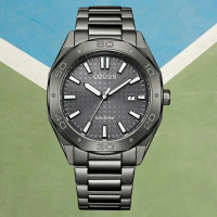 【CITIZEN 星辰】GENTS 八角鬥士時尚光動能男錶-黑/41mm(BM7637-81H)