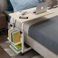 床邊桌側邊款可移動小桌子臥室書桌帶輪懶人電腦桌宿舍升降床上桌
