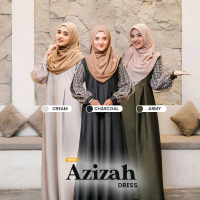Azizah Dress By Gimi Hijab/Coupleeid Collection Gamis Muslim Simple