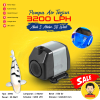Pompa Filter Air Kolam Celup Ikan Koi Mesin Aquarium Low Watt Submersible Water Pump Waterfall Air T