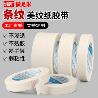 2025 Low-Viscosity Masking Tape, Weak Adhesion White Striped Masking Tape, Wholesale Automotive Pain