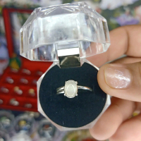 Cincin perak dewi bulan moonstone