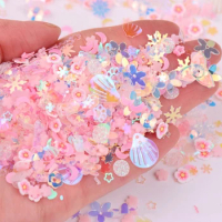 Luminous Flower Sequins Embellishments for Epoxy Resin Molds DIY Jewelry Making Sequins Flakes Nail Glitter Resin Filler