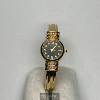 【ANNE KLEIN】ANNE KLEIN安妮克萊恩女錶型號AN00530(黑色錶面金色錶殼金色精鋼錶帶款)