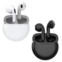 2024 TWS Fone Bluetooth Earphones Wireless Headphones with Mic Touch Control Stereo Wireless Bluetooth Headset Air Pro 6 Earbuds