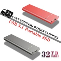 100% Original Black SSD 1TB 2TB TYPE-C USB 3.1 Portable SSD Sata 4TB 16TB Disco Duro Externo Pen Drive 32TB Usb Flash Hard Drive