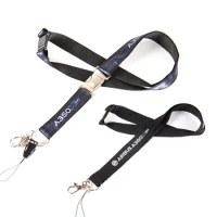 Airbus A350 Black Lanyard with Metal Buckle for Pliot Flight Crew 's License ID Card Holder Boarding Pass String Sling