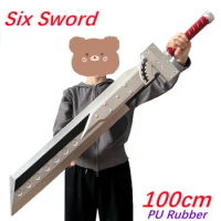 WW Big 7 VII Sword Weapon Cloud Strife Buster Sword Six Forms Cosplay 1:1 Remake Sword Knife Gamee Zack Fair Sword