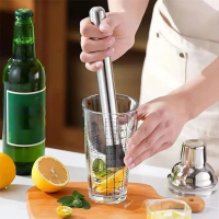 Thanh khuấy Sáng tạo Búa Đập Đá Tay cầm dài Chống mài mòn Que đập trà trái cây Dễ dàng làm sạch Bền 