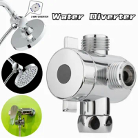 Multifunction 3 Way Shower Head Diverter Valve G1/2 Three Function Switch Adapter Connector