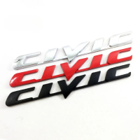 Pelekat Lencana Lambang Batang Belakang Fender Sisi Auto Kereta CIVIC Logam, Untuk Honda Civic, 1 x