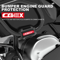 Motorcycle 25mm Crash Bar Bumper Engine Guard Protection Decorative Block For Honda CB400X CB400 CB 400 X 2021 2022 Accessories