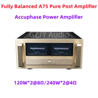 Class A A75 Pure Post Amplifier, Hifi Fever, refer Accuphase ,Fully Balanced Power Amplifier,120W*2@8Ω/240W*2@4Ω, RCA&amp;XLR