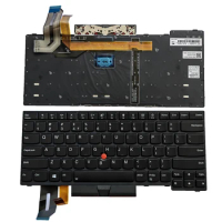 US/RU Laptop Keyboard for Lenovo Thinkpad E480 E485 E490 T480S T490 T495 L380 L390 L480 L490 P43s