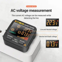 AC11 Smart Digital Outlet Socket Tester Test Socket Detector US/UK/EU/ Universal Battery Tester Checker Tool