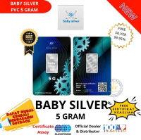 BABY SILVER - Logam Mulia Perak Batangan Asli Untuk Investasi Koleksi - Bersertifikat Asli