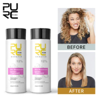 PURC 100ML Brazilian Keratin Hair Treatment Products Professional Straightening Smoothing Repair Damaged Curly Frizzy Hair Care