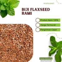 25g Biji Rami Coklat Brown Flaxseed Premium / Flax Seed Brownd Rami Lin Kesehatan Rempahmart
