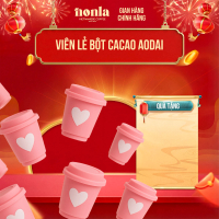 AODAI COFFEE Viên Bột Cacao Nguyên Chất Sấy Lạnh 6g Không Đường Vị Đắng Tự Nhiên Pha Chung Với Sữa