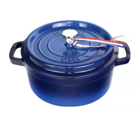 Zwilling staub enamel cast iron casserole Dutch oven casserole Home casserole with twin handles 24cm