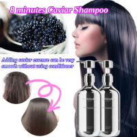 8minutes Caviar Shampoo Prevent Hair Split Increase Hair Elasticity Oil Control Fluffy Anti-itch Shampoo 450ml