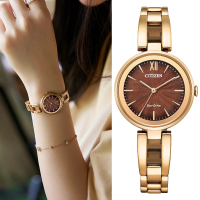 【CITIZEN 星辰】LADYS系列 光動能時尚手環腕錶 禮物推薦 畢業禮物(EM0809-83X)