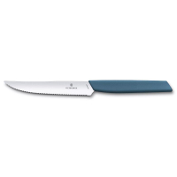 【Victorinox 瑞士維氏】SWISS MODERN 牛排刀 12cm-藍(6.9006.12W2)