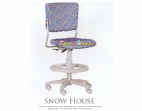 ╭☆雪之屋居家生活館☆╯A258-03 ST-03C多功能學童椅/兒童電腦椅/氣壓升降/PU壓力輪(藍色)
