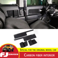 For Toyota FJ Cruiser Door Interior Panel Sticker ABS Carbon Fiber Inner Door Panel Frame FJ Cruiser Interior Modification
