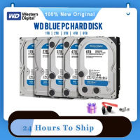 Western Digital WD BLUE 4TB 6TB 3.5" Hard Drive Disk SATA III 5400 RPM 500GB 1T 2TB HD Hard disk For Monitoring Desktop Computer