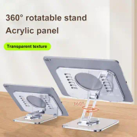 Ergonomic Laptop Stand Eye Fatigue Relief Laptop Stand Multifunctional Rotating Laptop Stand Transparent for Macbook for Home